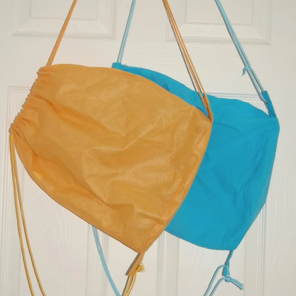 Horizon Group USA Drawstring Bags, Orange & Blue